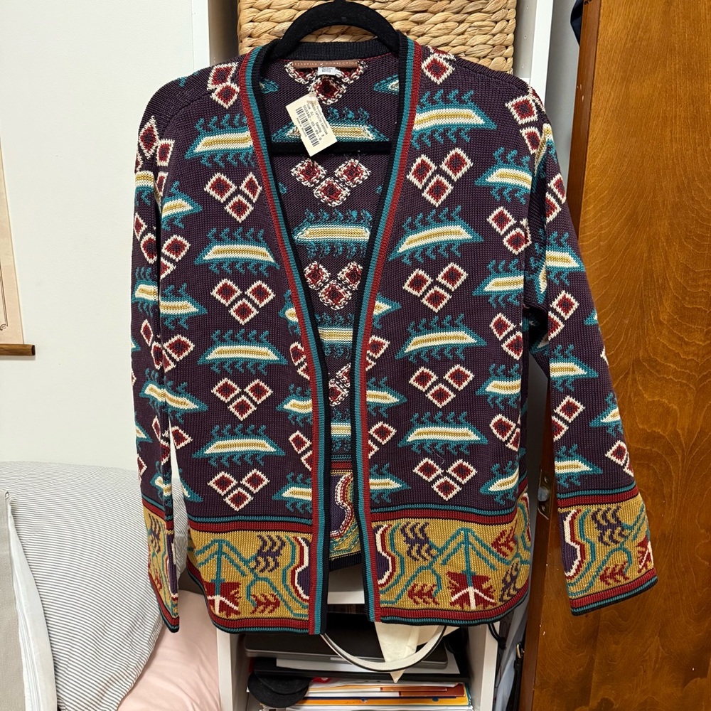 Peruvian connection Turkish tapestry cardigan